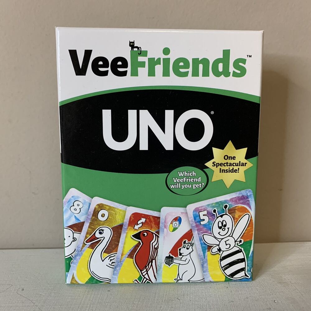 NEW Mattel Creation Veefriends UNO Card Game By Gary Vee In hand & Sealed